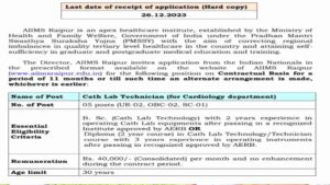 aiims raipur vacancy